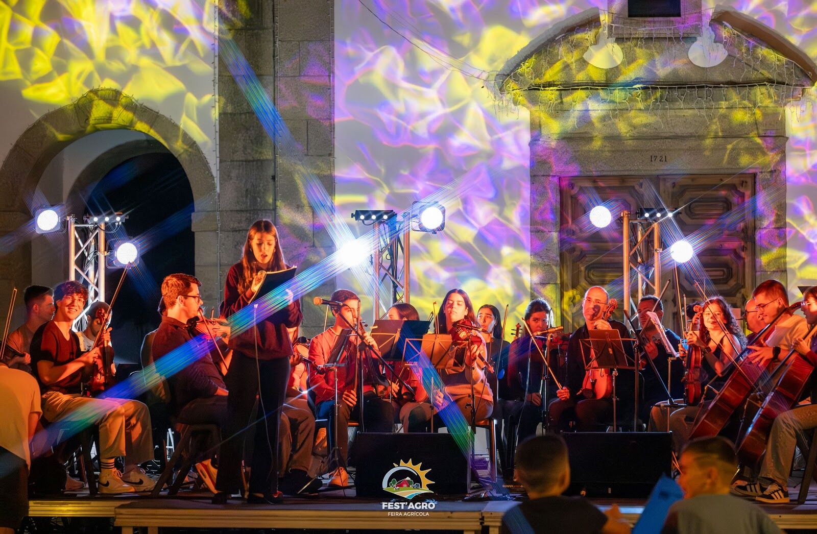 A Camerata Virtuosa ao ar livre na Festagro